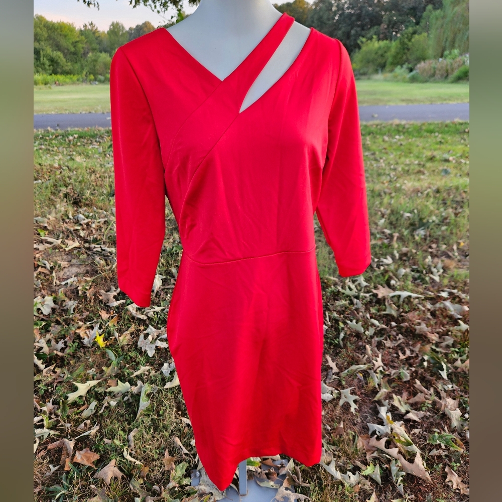 Alexia Admor Cutout Red Evening Dress